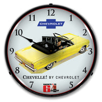 1964 Chevy Chevelle Convertible 14" LED Wall Clock