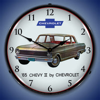 1965 Chevy II Nova by Chevrolet 14" LED Wall Clock
