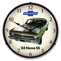 1968 Nova Super Sport by Chevrolet 14" LED Wall Clock