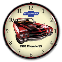 1970 Chevy Chevelle SS 14" LED Wall Clock