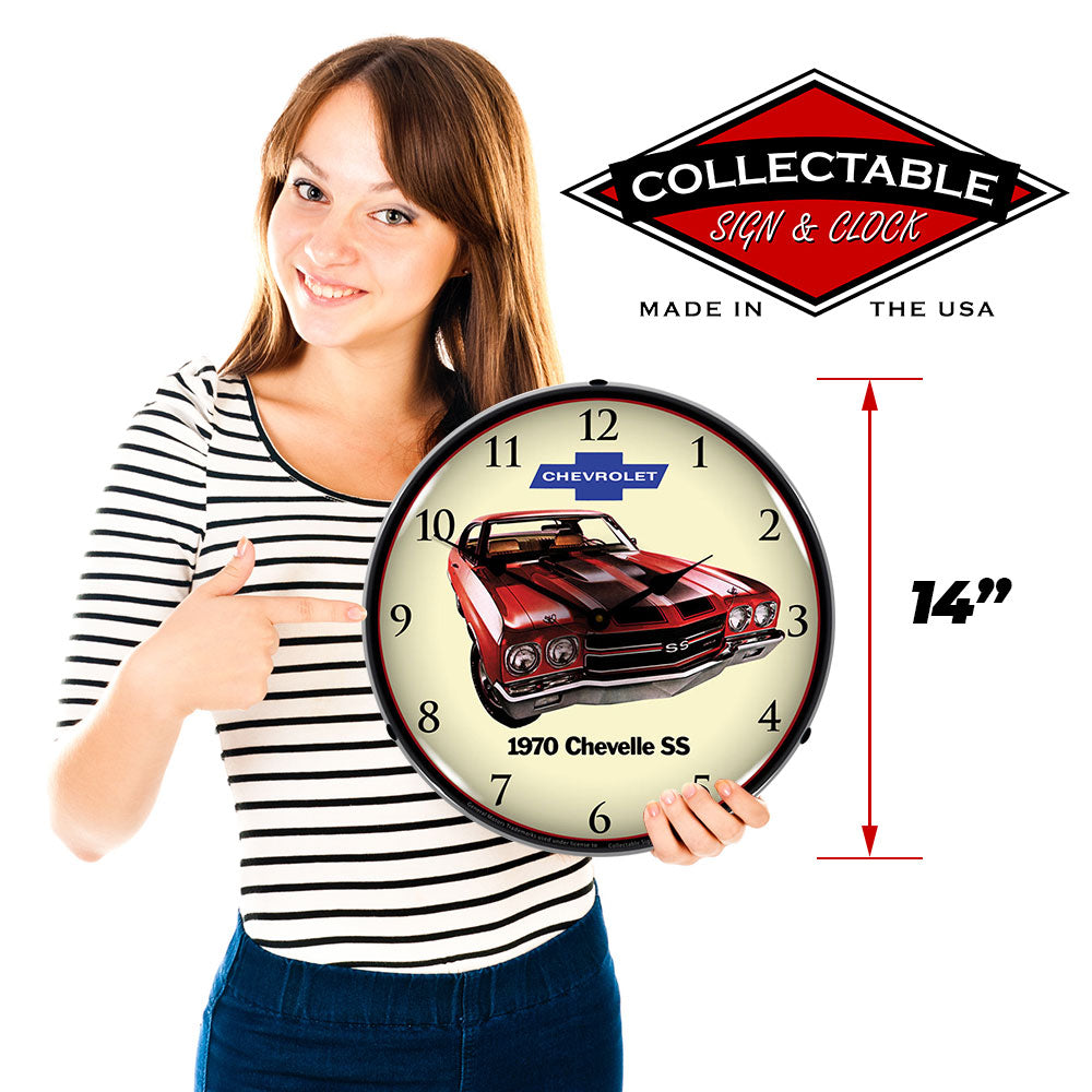 1970 Chevy Chevelle SS 14" LED Wall Clock