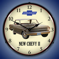 1962 Chevy II Nova 14" LED Wall Clock