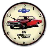 1966 Chevy Chevelle SS 396 14" LED Wall Clock