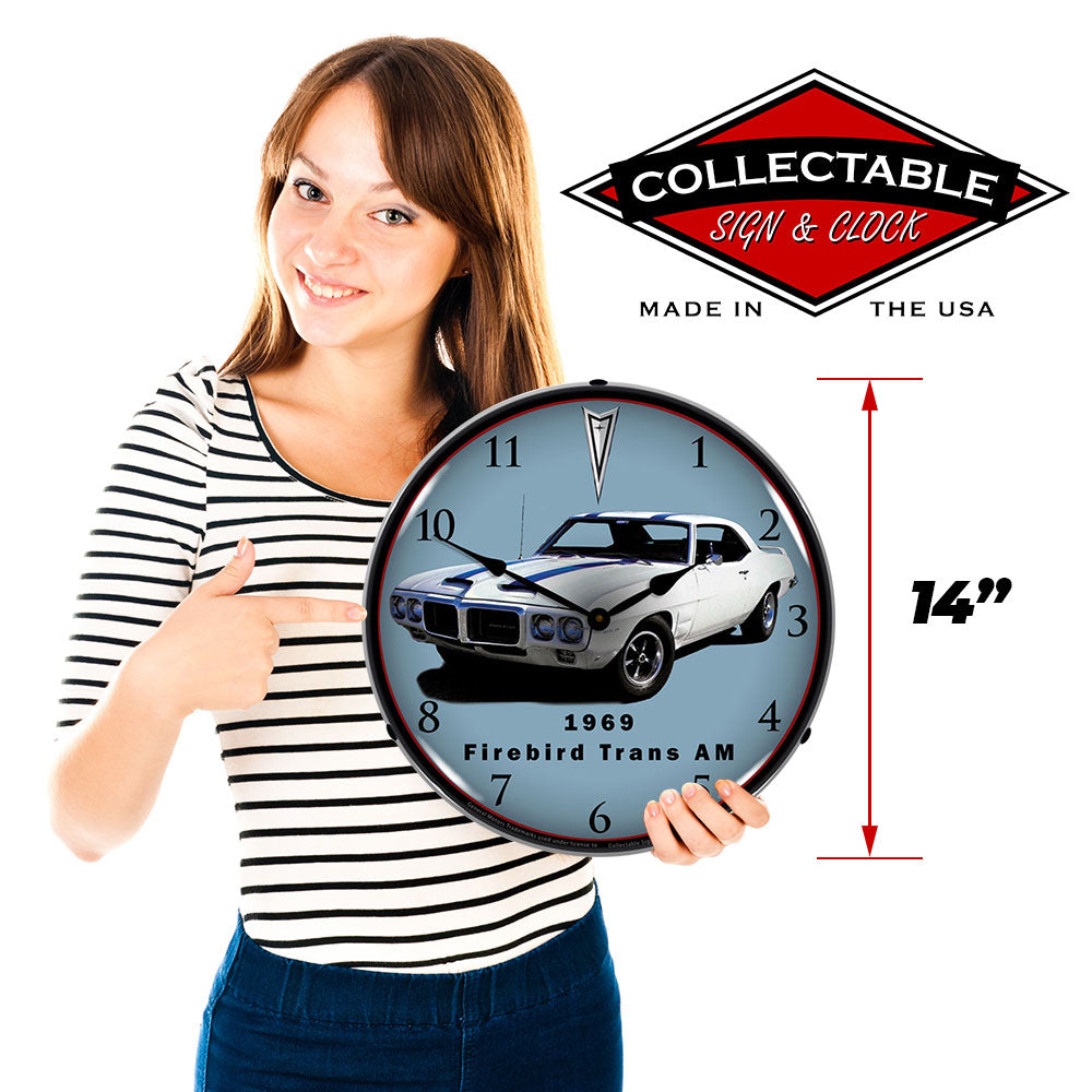 1969 Firebird Trans Am 14" LED Wall Clock
