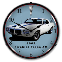 1969 Firebird Trans Am 14" LED Wall Clock