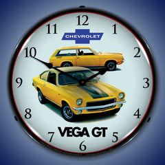 1971 Vega GT by Chevrolet 14" LED Wall Clock