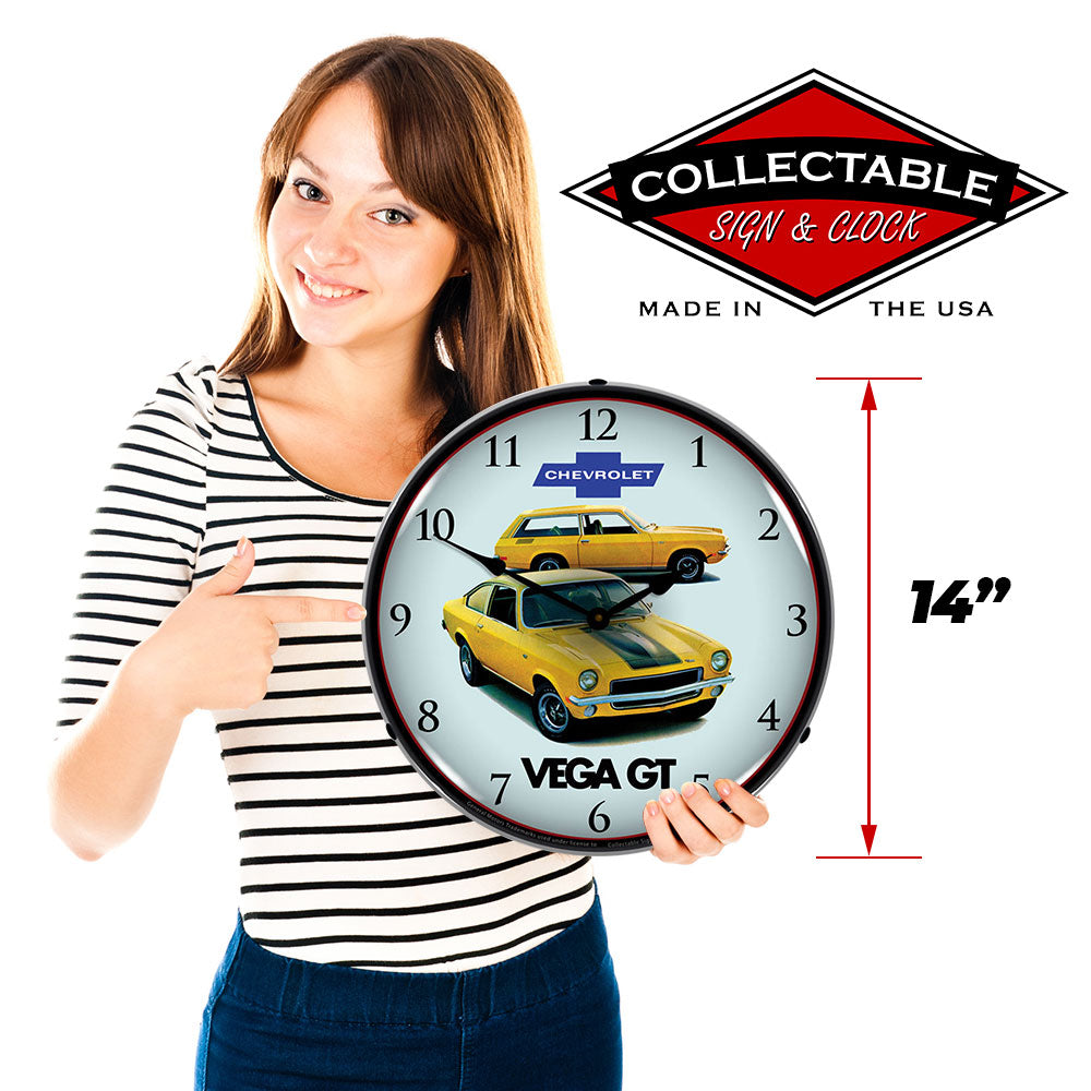 1971 Vega GT by Chevrolet 14" LED Wall Clock
