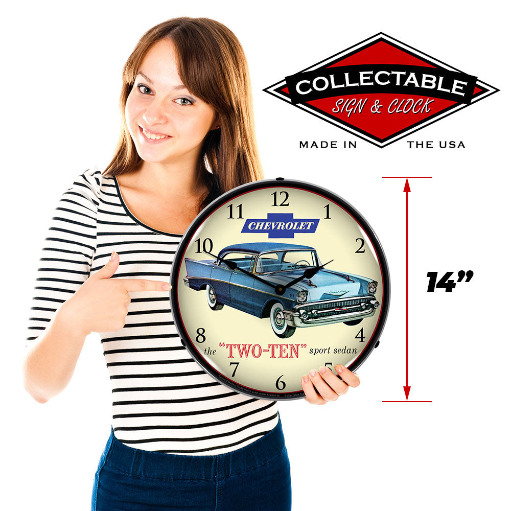 1957 Chevrolet The "Two-Ten" Sport Sedan 14" LED Wall Clock