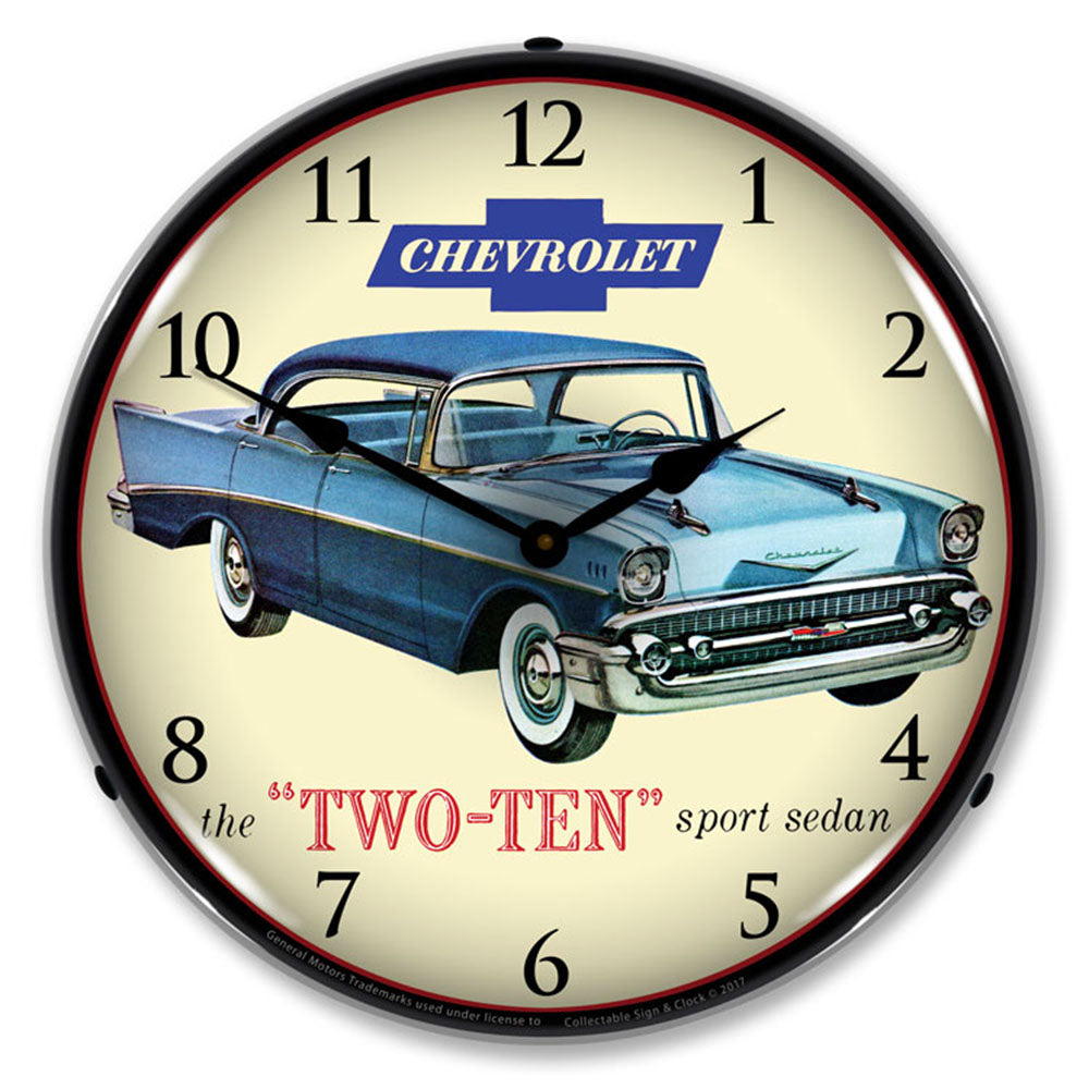 1957 Chevrolet The "Two-Ten" Sport Sedan 14" LED Wall Clock
