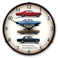 1965 Chevrolet Lineup 14" LED Wall Clock