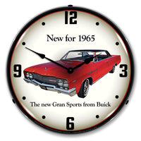 1956 Buick Gran Sports "New for 1965" 14" LED Wall Clock