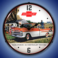 1959 Chevrolet Task Force 59 Trucks 14" LED Wall Clock