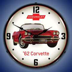 1962 Corvette by Chevrolet 14" LED Wall Clock