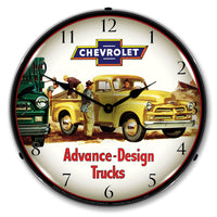 1954 Chevrolet Advance Design Trucks 14" LED Wall Clock