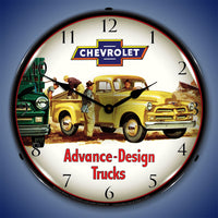 1954 Chevrolet Advance Design Trucks 14" LED Wall Clock