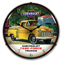 1955 Chevrolet Task Force Trucks 14" LED Wall Clock