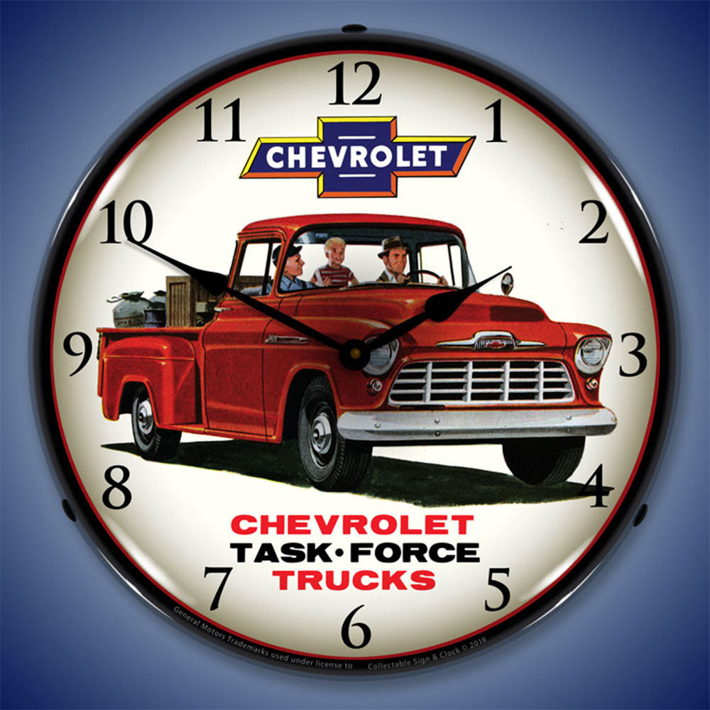 1956 Chevrolet Task Force Trucks 14" LED Wall Clock