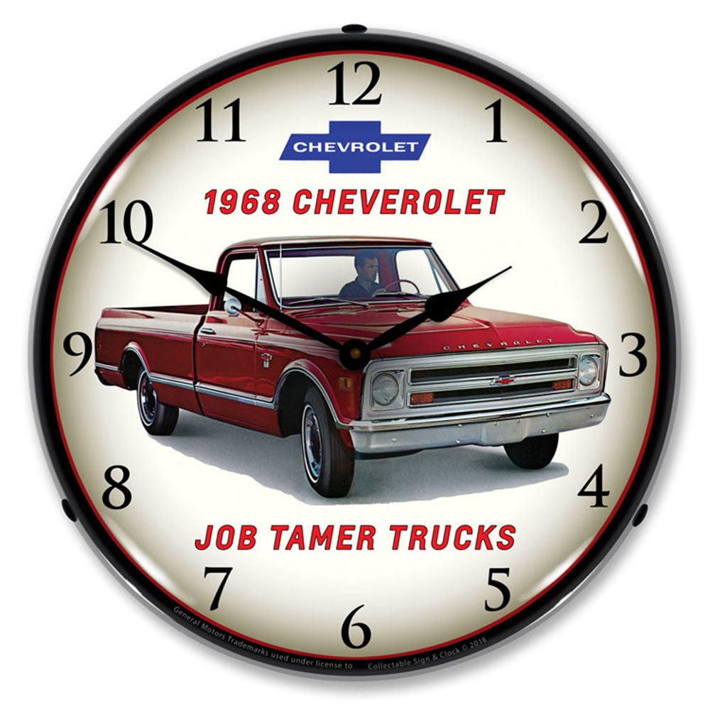 1968 Chevrolet Job Tamer Trucks 14" LED Wall Clock