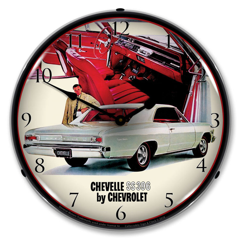Chevelle SS 396 RI by Chevrolet 14" LED Wall Clock