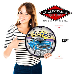 1955 Chevy 14" LED Wall Clock