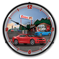 Camaro at Esso Station 14" LED Wall Clock