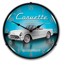 1953 Corvette by Chevrolet 14" LED Wall Clock
