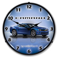 Camaro G5 Imperial Blue 14" LED Wall Clock