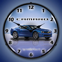 Camaro G5 Imperial Blue 14" LED Wall Clock
