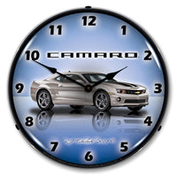 Camaro G5 Silver Ice 14" LED Wall Clock