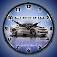 Camaro G5 Silver Ice 14" LED Wall Clock