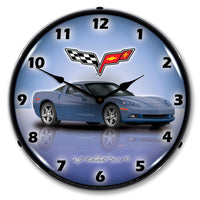 Corvette C6 Supersonic Blue 14" LED Wall Clock