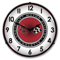 Chevrolet Motor Division, Corvette C3 14" LED Wall Clock