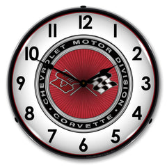 Chevrolet Motor Division, Corvette C3 14" LED Wall Clock