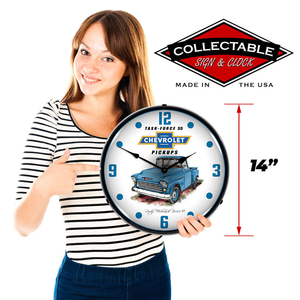Chevrolet Pickups, Task Force 55 14" LED Wall Clock