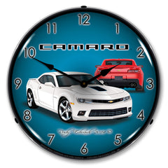 2014 Camaro SS Summit White 14" LED Wall Clock