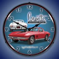 1967 Corvette Stingray 14" LED Wall Clock