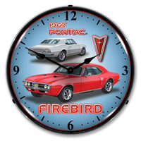 1967 Pontiac Firebird 14" LED Wall Clock