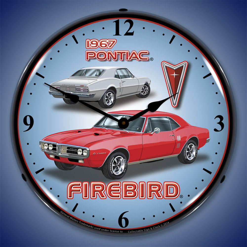 1967 Pontiac Firebird 14" LED Wall Clock