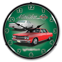 1965 Chevy Malibu SS 14" LED Wall Clock
