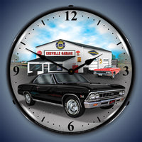 1966 Chevy Chevelle Garage 14" LED Wall Clock