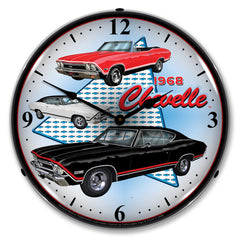 1968 Chevy Chevelle 14" LED Wall Clock