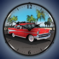 1957 Chevy 14" LED Wall Clock