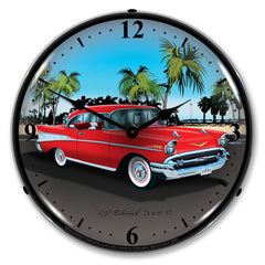 1957 Chevy 14" LED Wall Clock