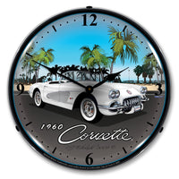 1960 Corvette 14" LED Wall Clock