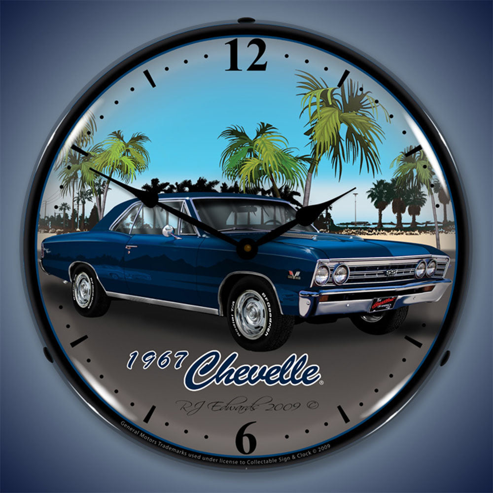 1967 Chevy Chevelle 14" LED Wall Clock