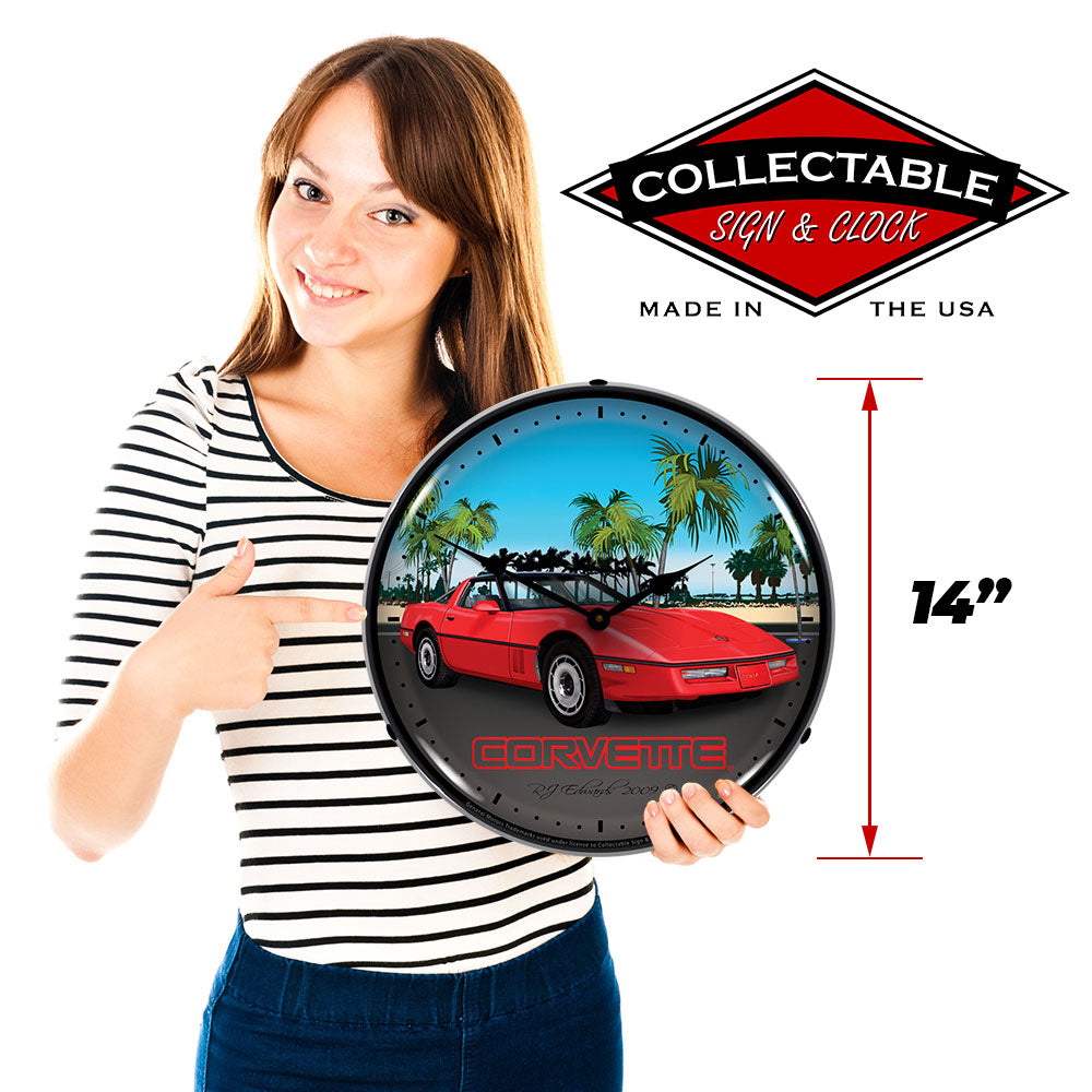 Corvette C4 14" LED Wall Clock