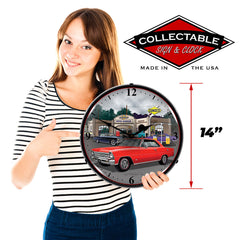 1967 Super Sport Nova Red 14" LED Wall Clock