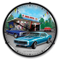 1967 Camaro Garage 14" LED Wall Clock