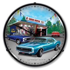 1967 Camaro Garage 14" LED Wall Clock