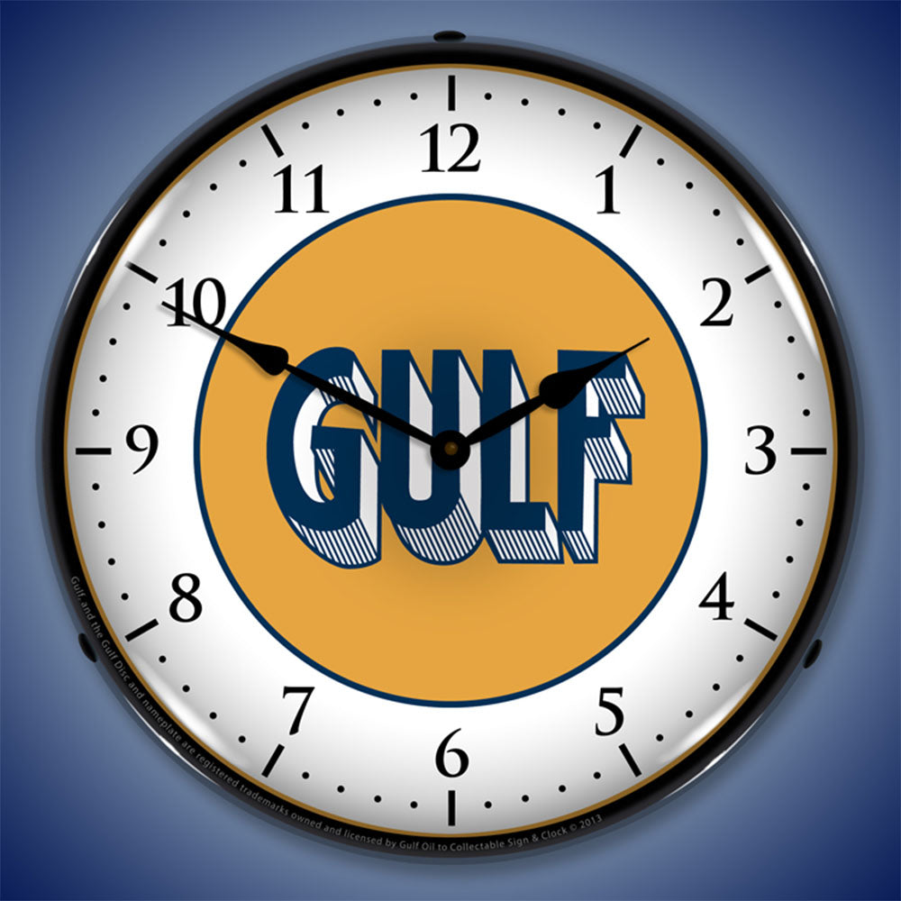 Gulf 1920 14" LED Wall Clock
